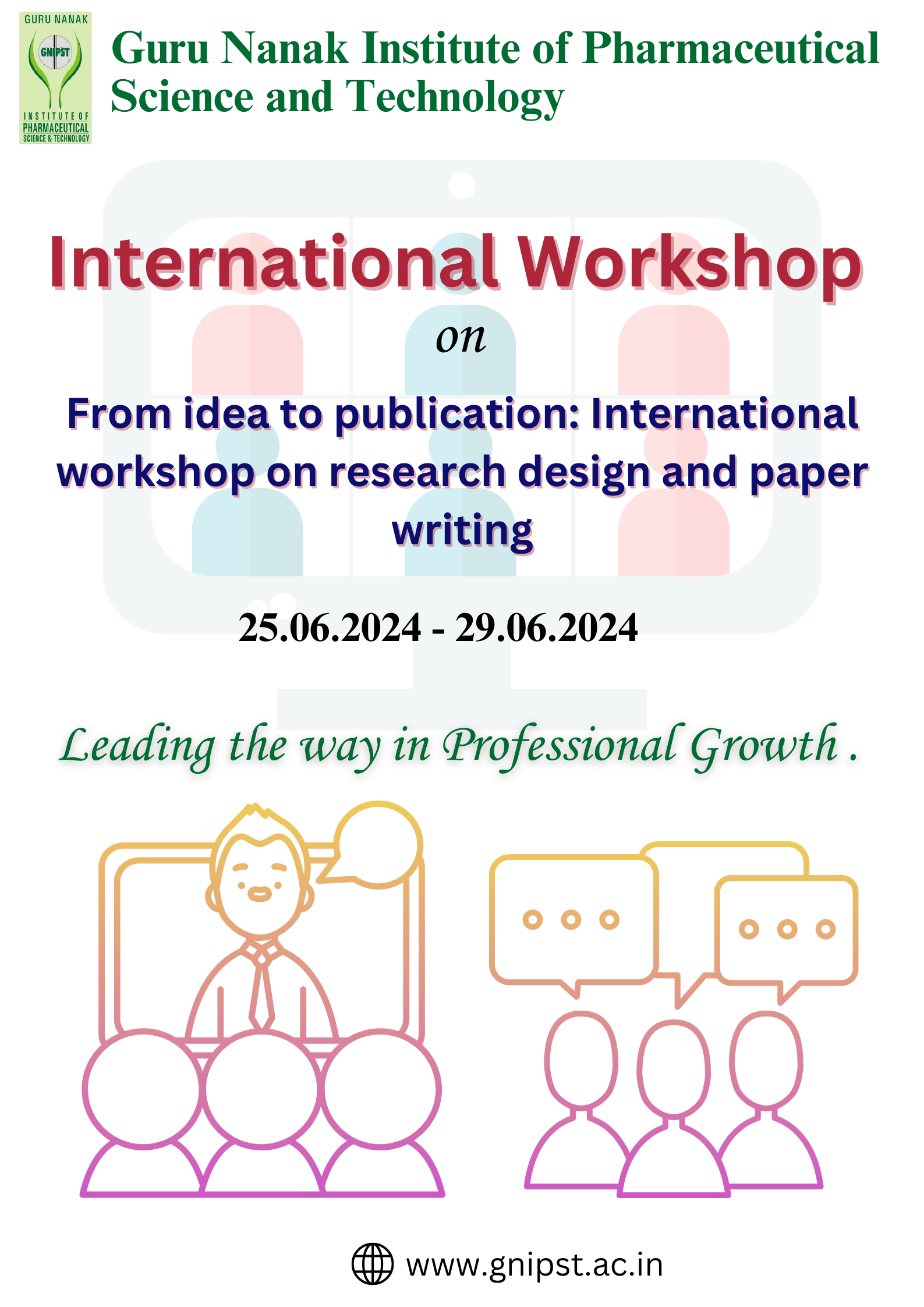 International Workshop on "From idea to publication: international workshop on research design and paper writing.